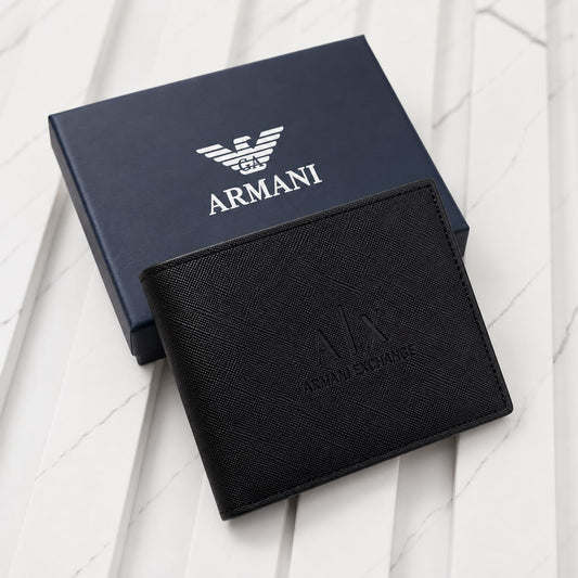 Armani wallet with box & bag