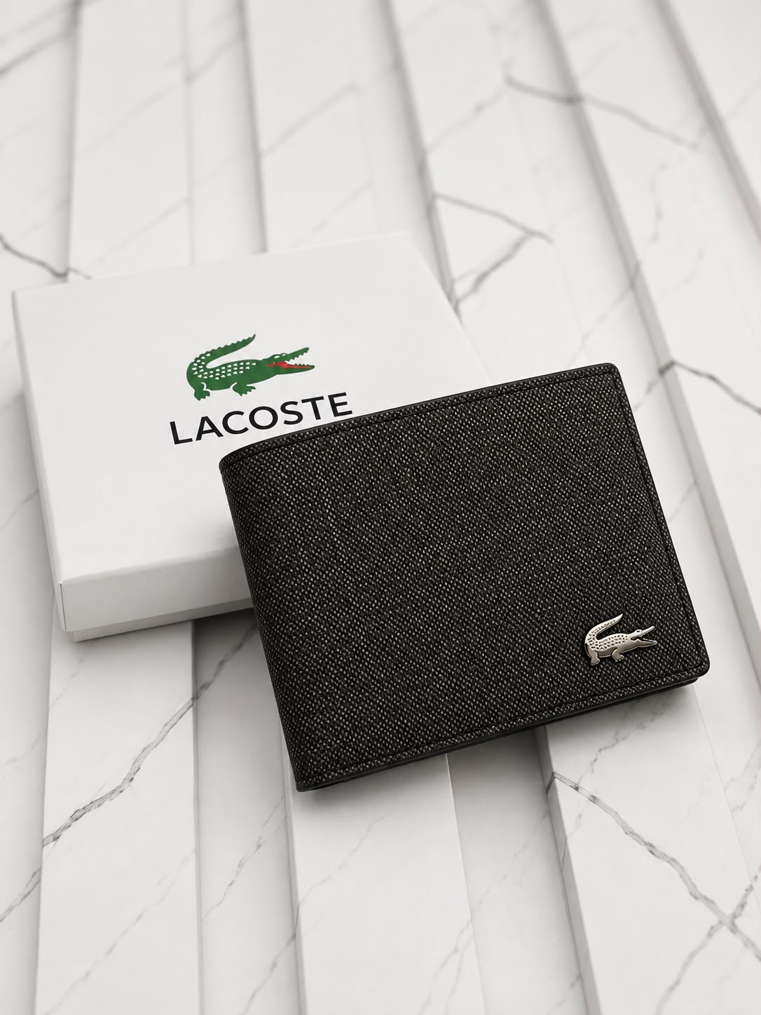 La Coste wallet with box & bag