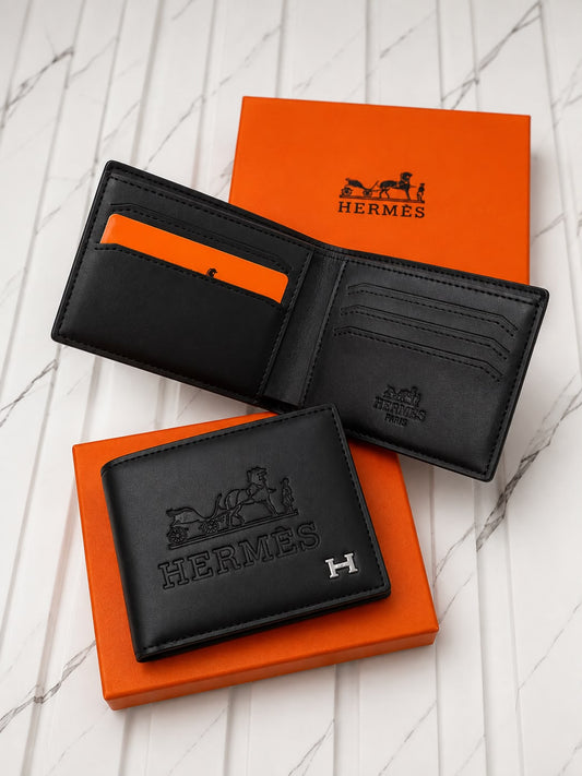 Hermès wallet with box & bag